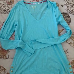 Lilly Pulitzer serene blue top
